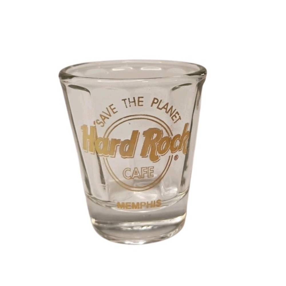 Hard Rock Cafe Memphis Shot Glass Made in USA Souvenir Save the‎ Planet